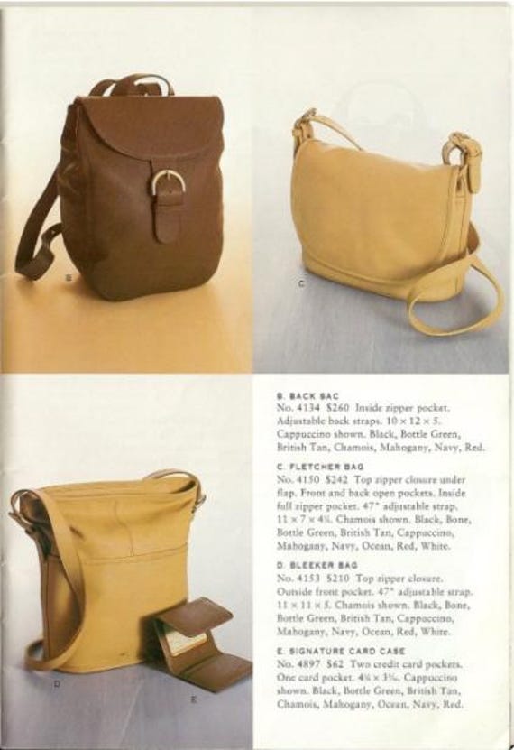 Vintage Coach Ocean Fletcher - Style 4150 - Etsy