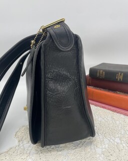 Vintage Coach Black Stewardess Bag - Style 9525 - Etsy