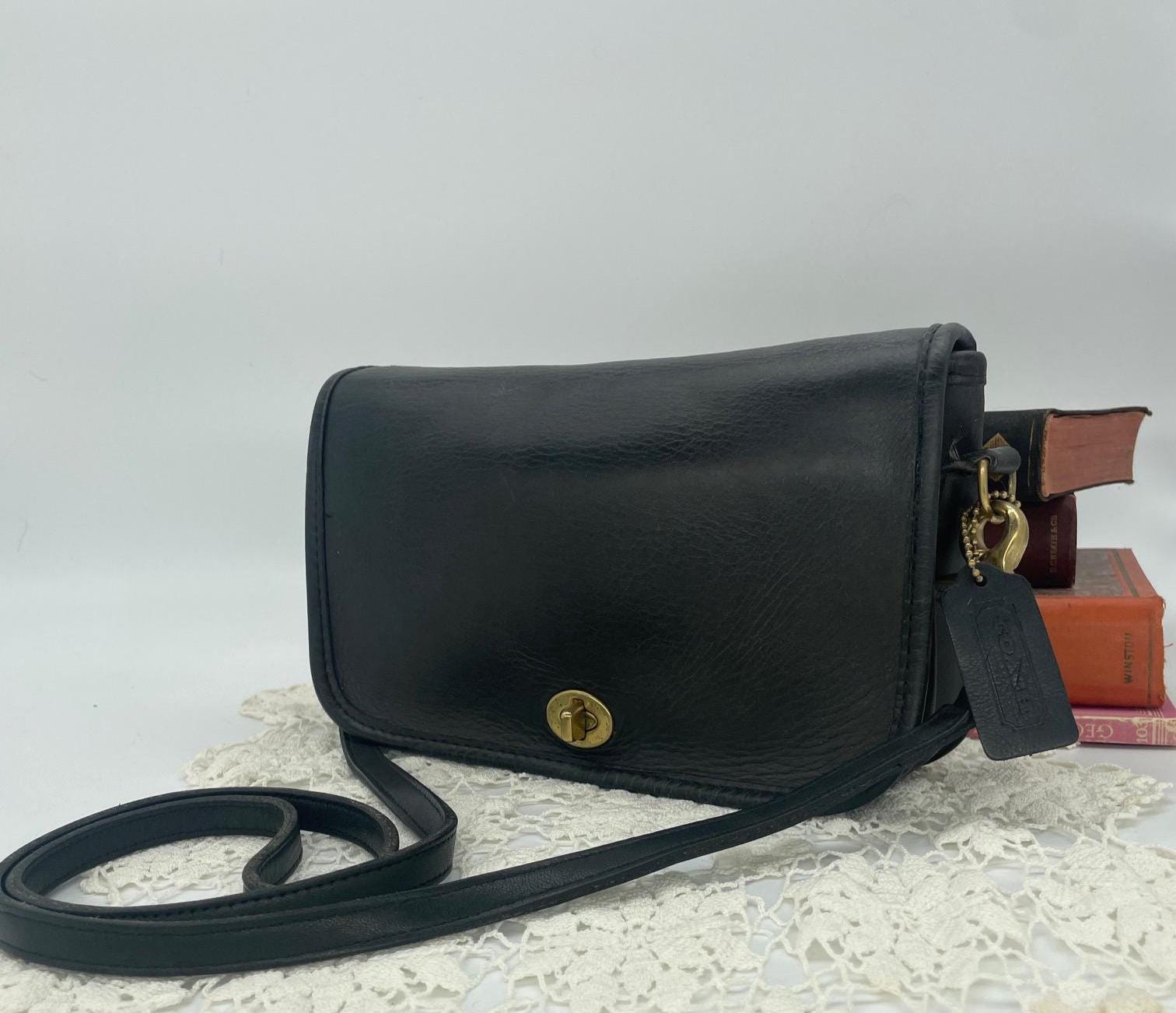 Vintage Coach Black Pocket Purse - Style 9755 - Etsy Israel