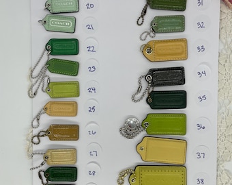 Etiquetas vintage da Coach - Vendidas separadamente