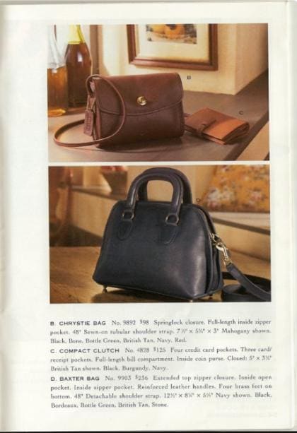 Vintage Coach Bordeaux Baxter Bag - Style 9903 - Etsy
