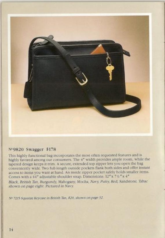 Vintage Coach Forest Green/british Tan Spectator Swagger - Style