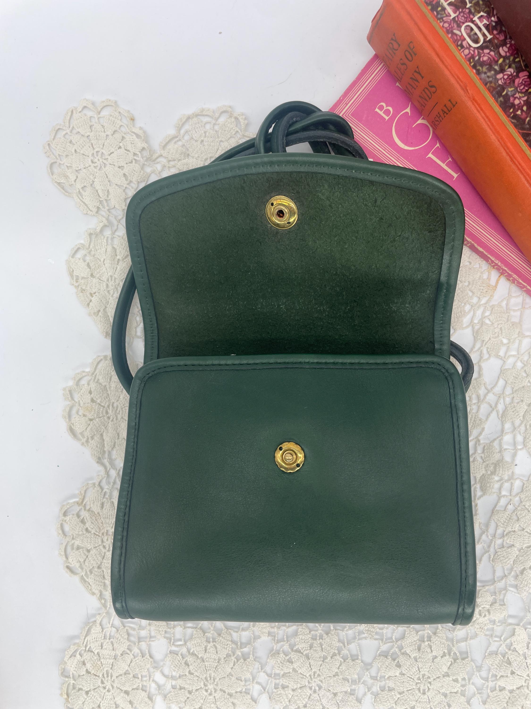 Vintage Coach Forest Green Chrystie Bag - Style 9892 - Etsy Canada