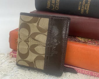 Vintage Coach Legacy Wallet Tan Brown Leather 65th Anniversary