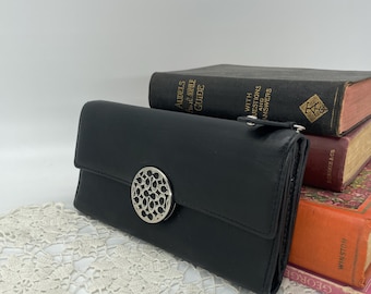 Vintage Coach Black Soho Tri-fold Wallet - Etsy