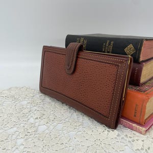COACH コーチ /BROWN LEATHER CHECKBOOK WAL Coach Brown Leather Checkbook Wallet - Etsy