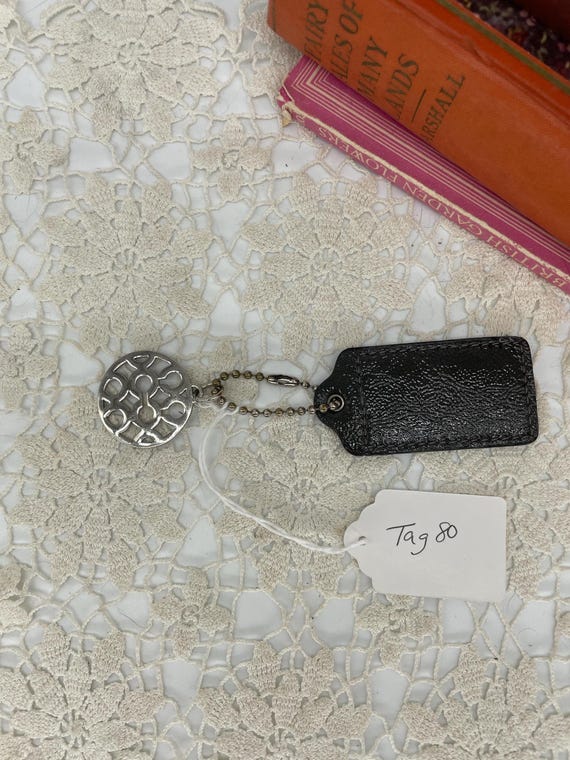 Vintage Coach Dark Gray Hangtag and Charm - Etsy