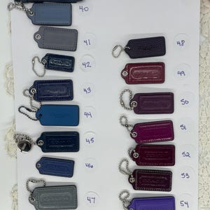 Blue Coach Hang Tag - Etsy