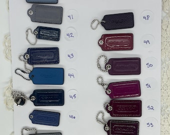 Etiquetas vintage da Coach - Vendidas separadamente