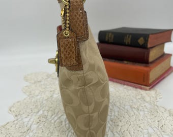 美品✨Vintage Coach Shoulder Bag Snap Hook Vintage Coach Signature Snakeskin Crossbody - Style 43457 - Etsy