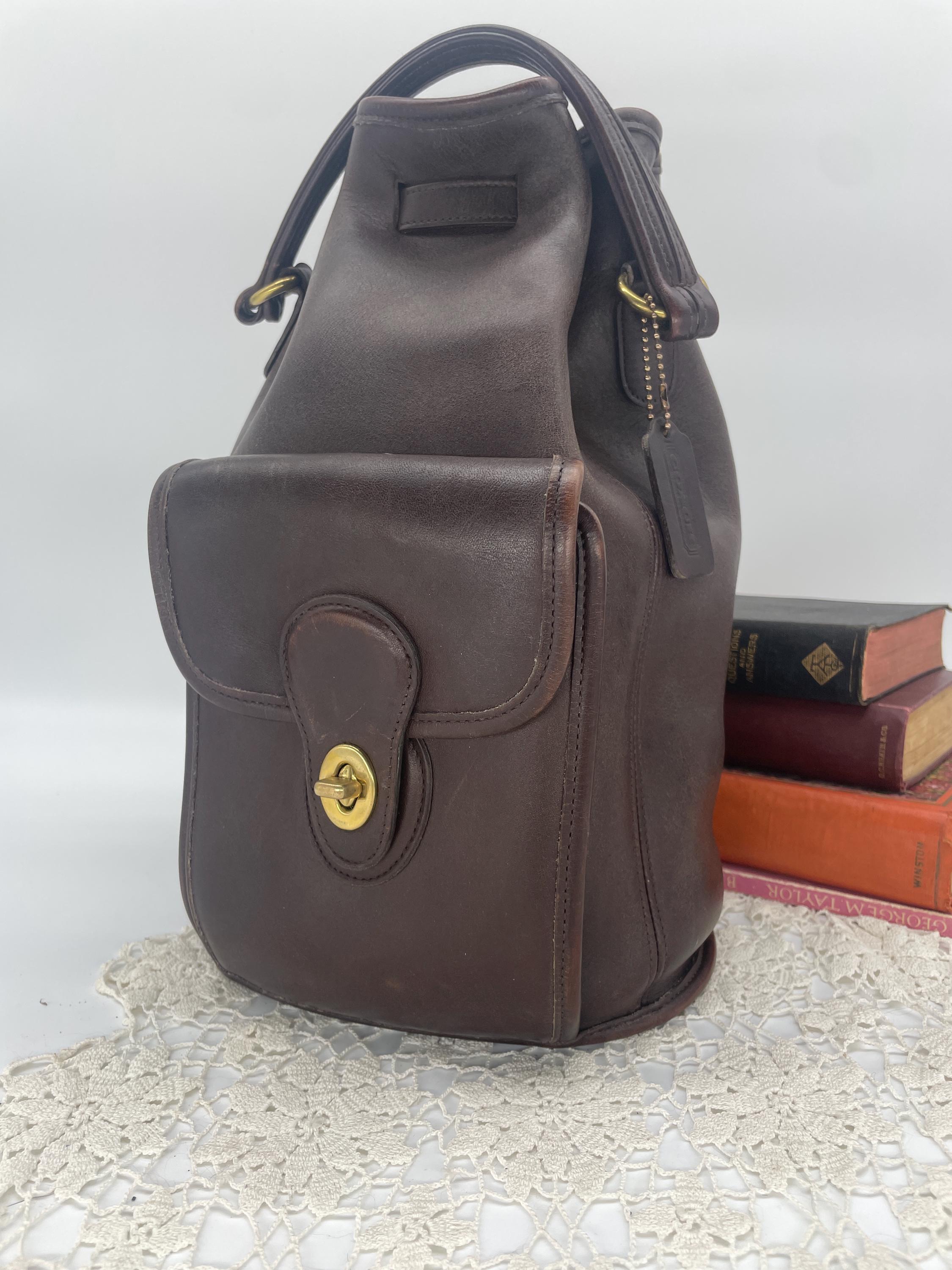 Vintage Coach Mahogany Classic Handle Backpack - Style 9992 - Etsy