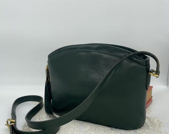 Vintage COACH Bleecker Black Leather Style 9303 Two Tophandle
