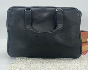 Vintage Black Coach Beekman Brief With Detachable Strap - Number