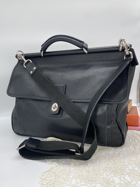 Vintage Coach Black Barclay Briefcase - Style F06456 - Etsy