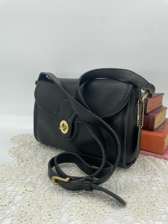 Vintage Coach Black Devon Bag - Style 9908 - Etsy