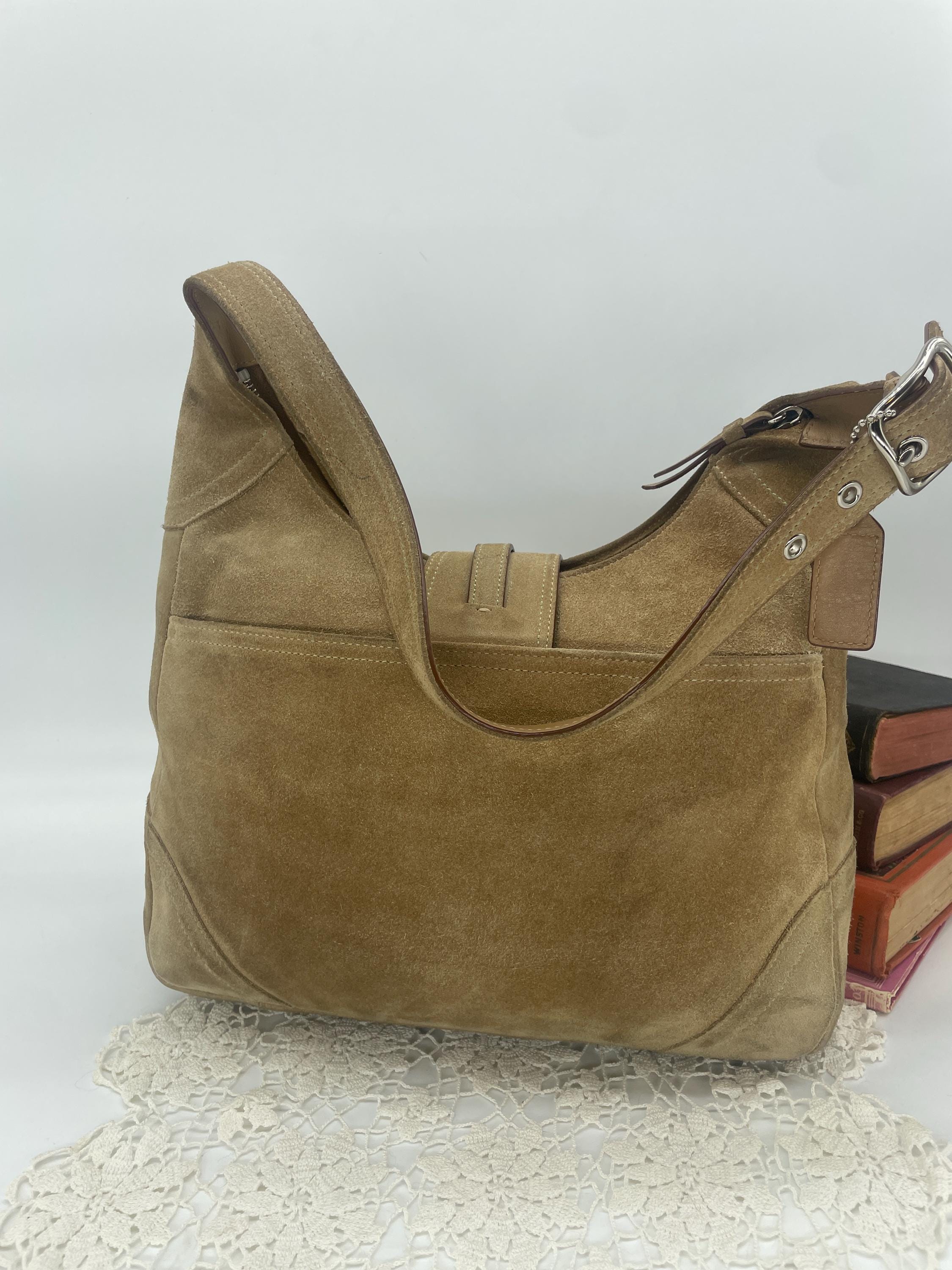 Vintage Coach Tan Hampton Clip Flap Hobo - Style 8A75 - Etsy