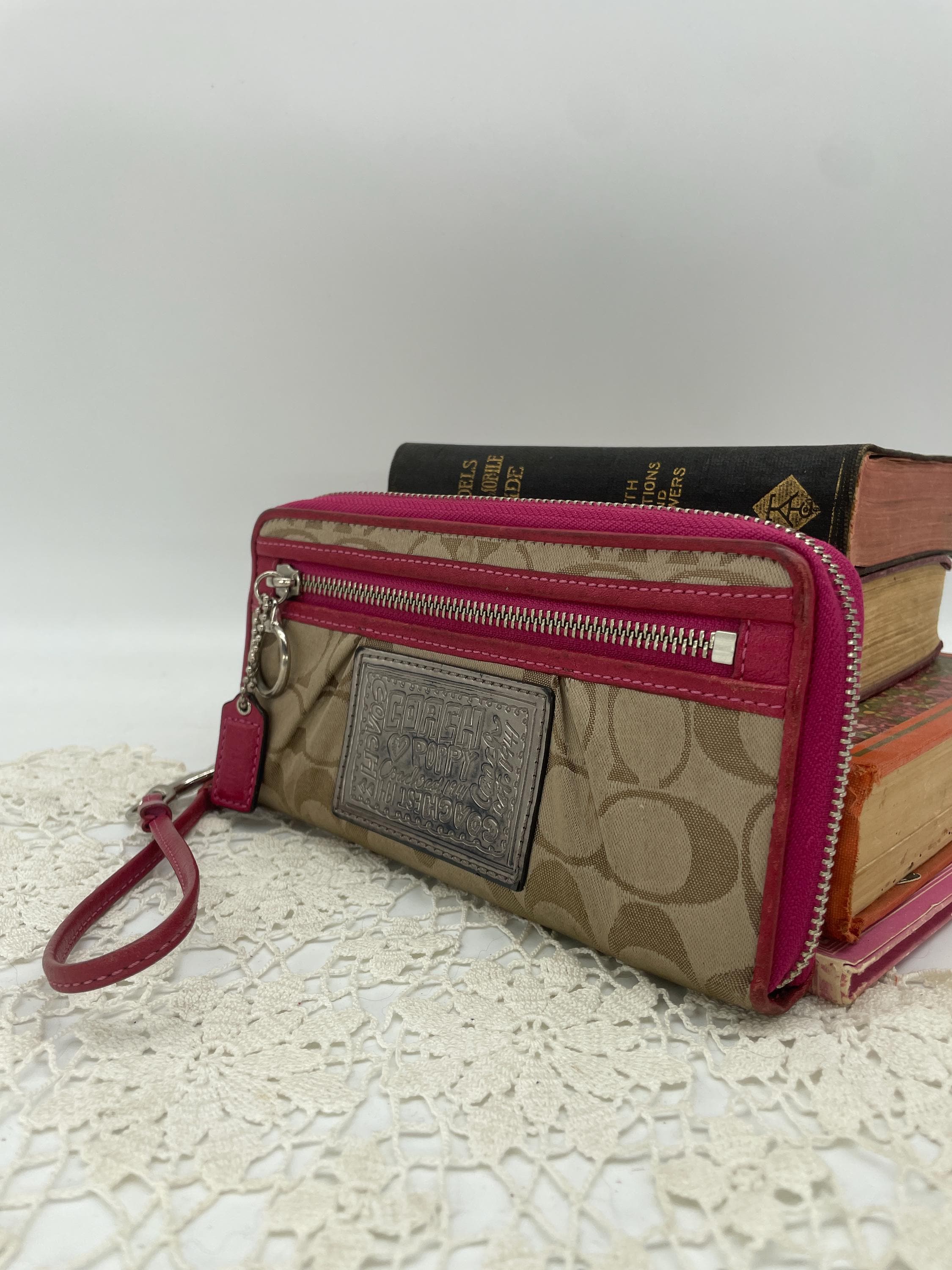 お買い上げで送料無料 00s y2k coach boston bag poppy navy 2way