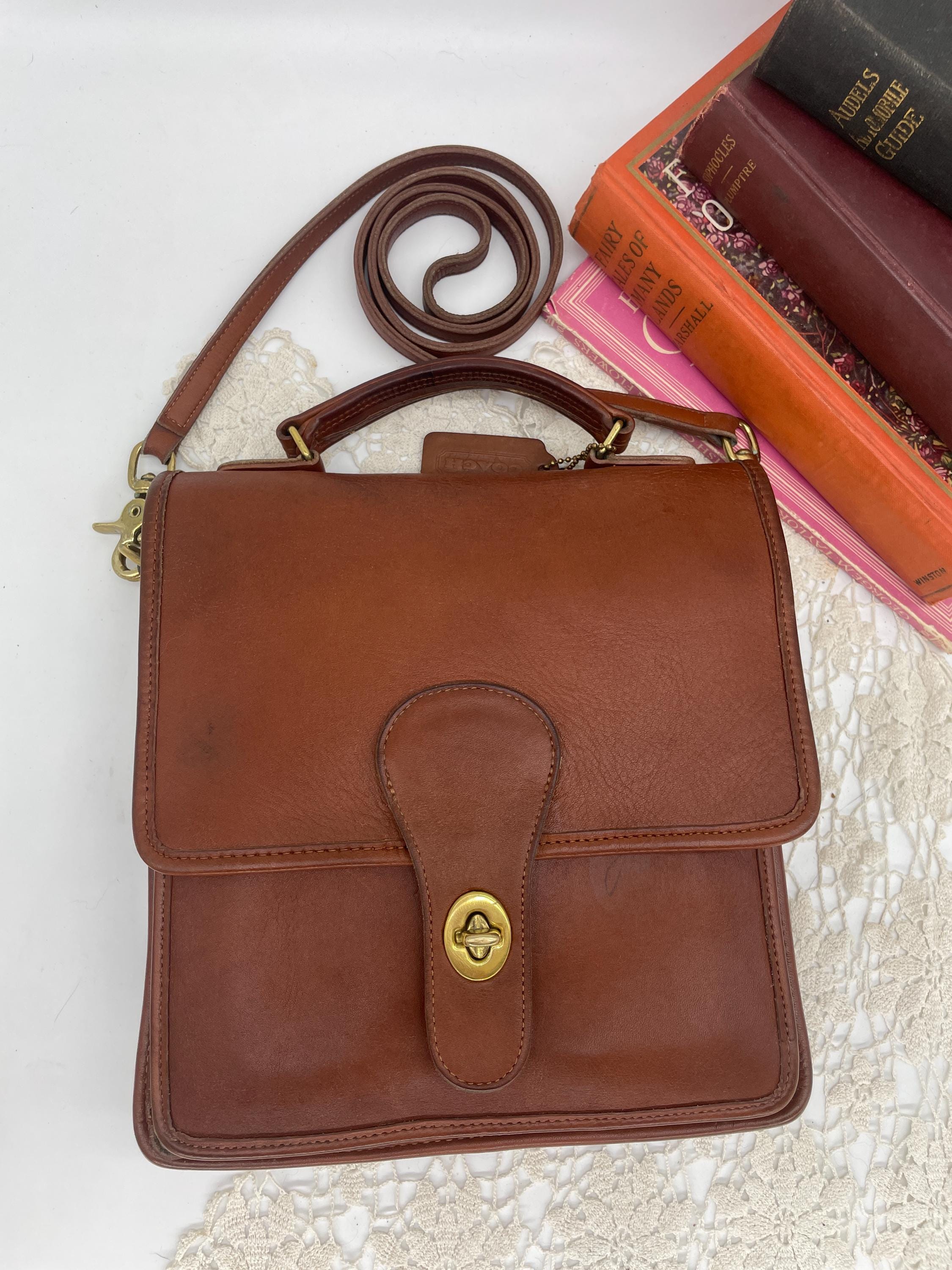 Buy Vintage Coach British Tan Station Bag - Style 5130 Online in