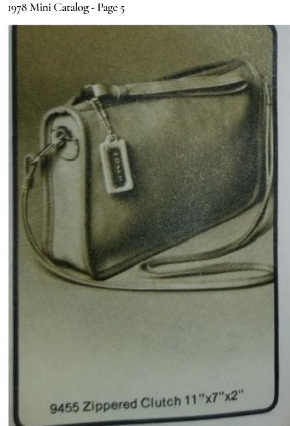 Vintage Coach NYC Putty Zippered Clutch - Style 9455 - Etsy