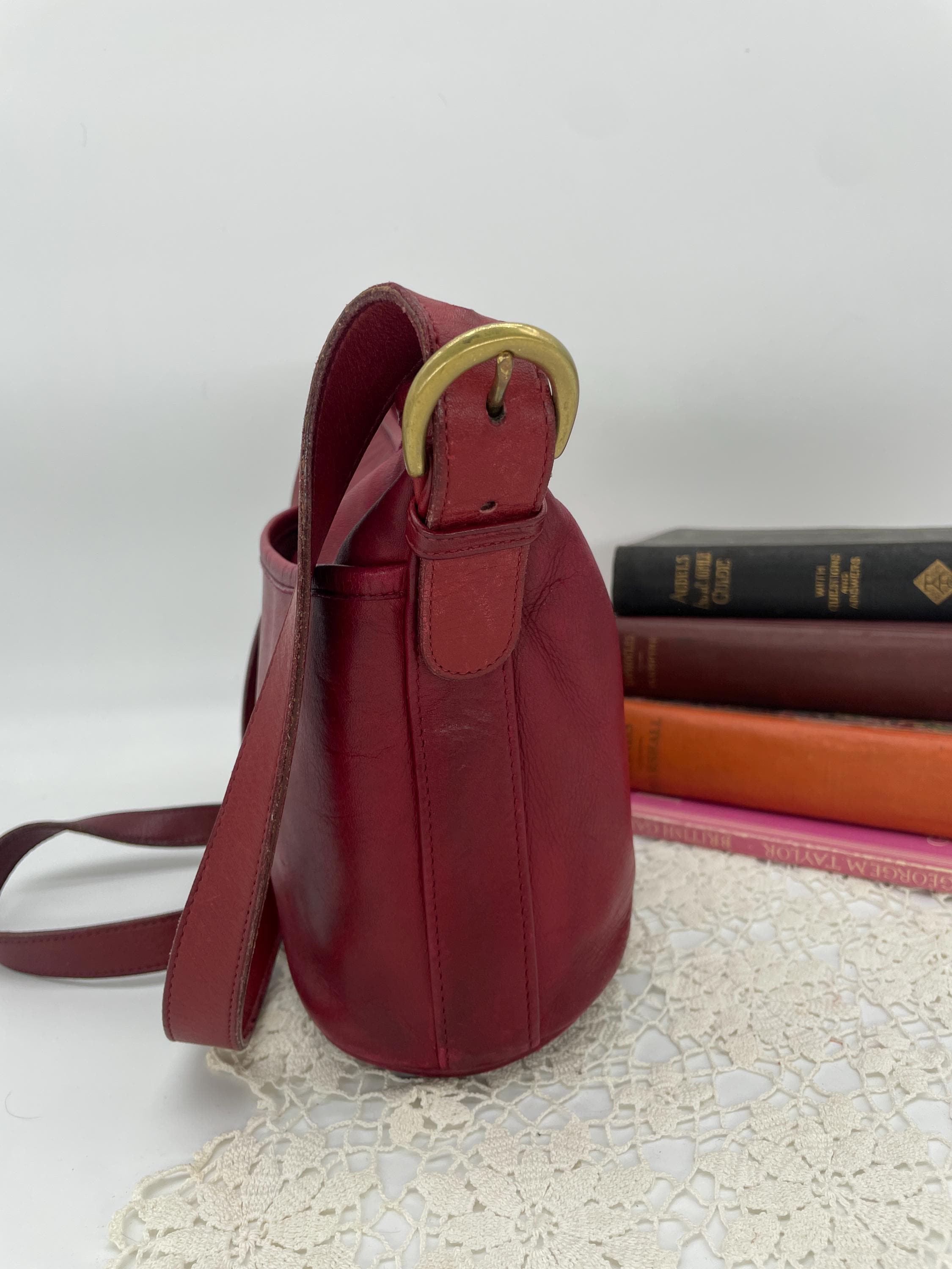 Vintage Coach Red Worth Bag - Style 4143 - Etsy Canada