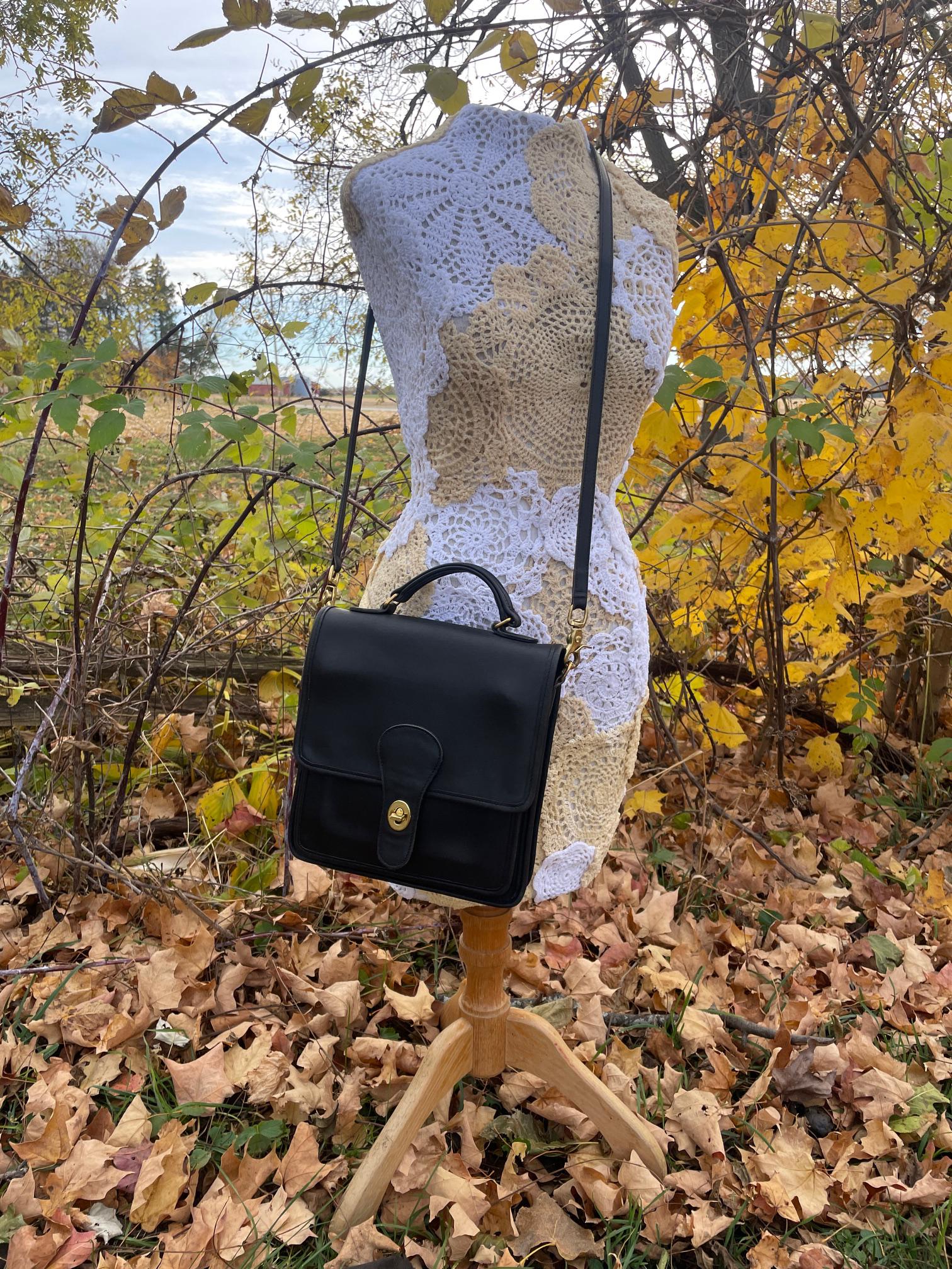 Vintage Coach Black Station Bag - Style 5130 - Etsy