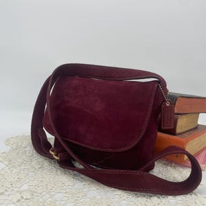 COACH バーガンディ レザー ハンドバッグ Vintage coach bag burgundy - Etsy 日本