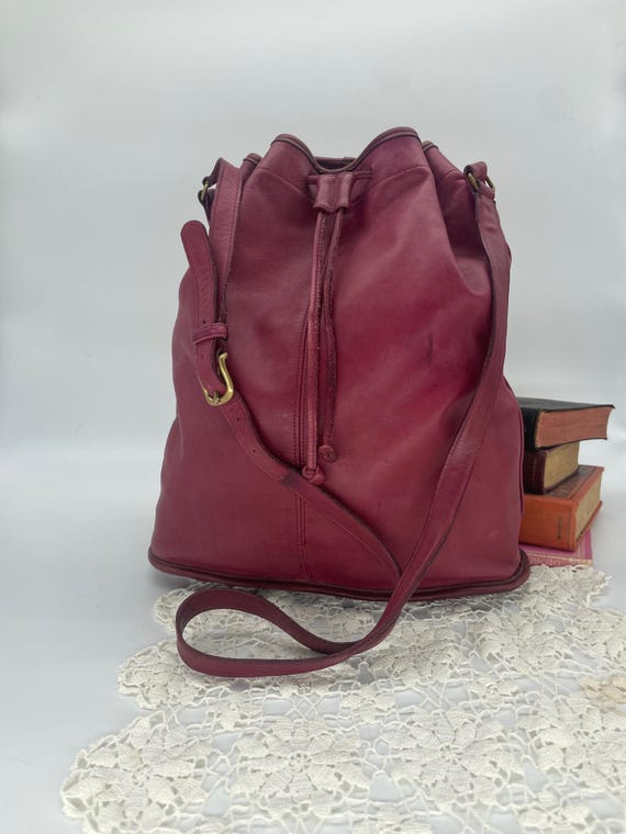 Vintage Coach Wine Duffle Drawstring - Style 4022 - Etsy Israel