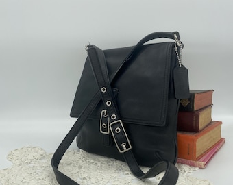coach ショルダーバッグ Vintage Coach Legacy Slim Flap Black Style 9592 - Etsy