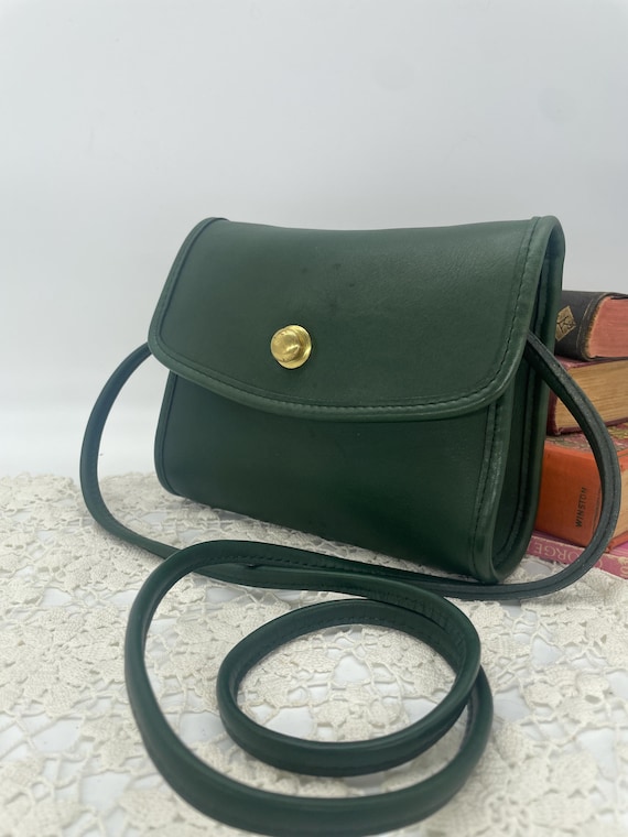 Vintage Coach Forest Green Chrystie Bag - Style 9892 - Etsy