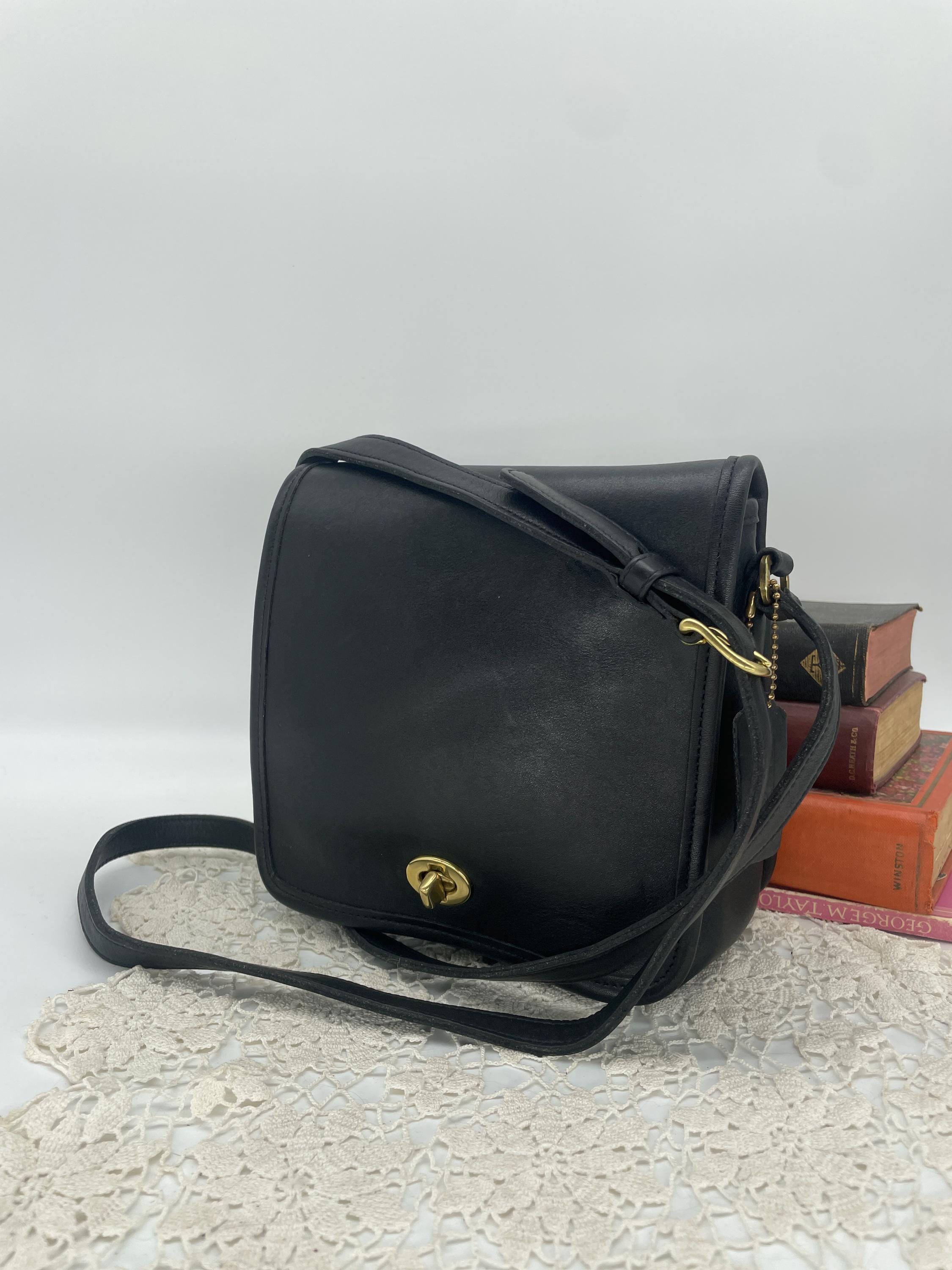 Vintage Coach Black Companion Flap - Style 9076 - Etsy