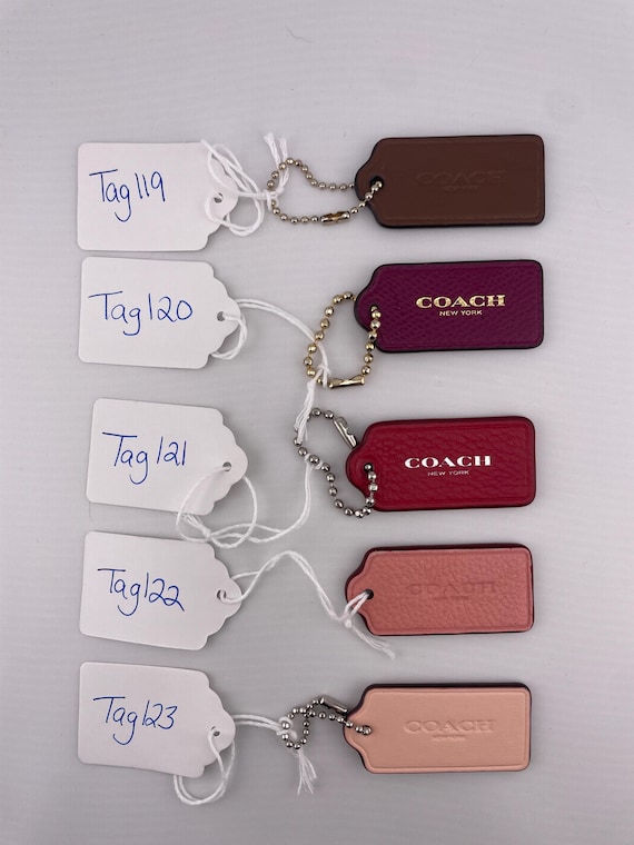 小物 COACH Vintage Hang Tags Charms Bulk Lot Vintage Coach Hangtags - Sold Separately - Etsy