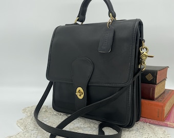 Vintage Coach Black Station Bag - Style 5130 - Etsy