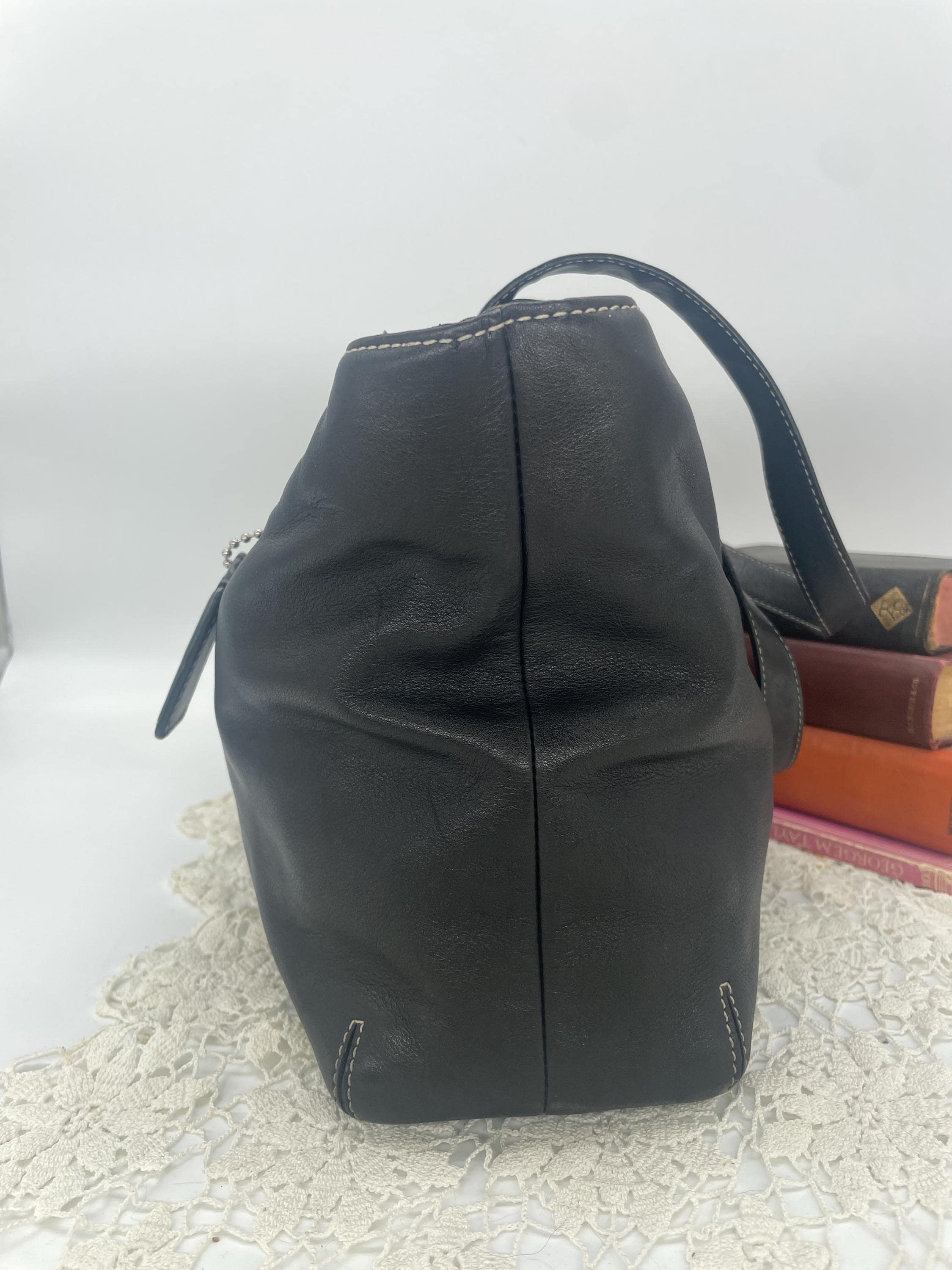 Vintage Coach Black Hampton Tote - Style 9554 - Etsy