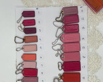 NWT Camel Vintage Coach Classic Leather Key Fob 7210 - Etsy