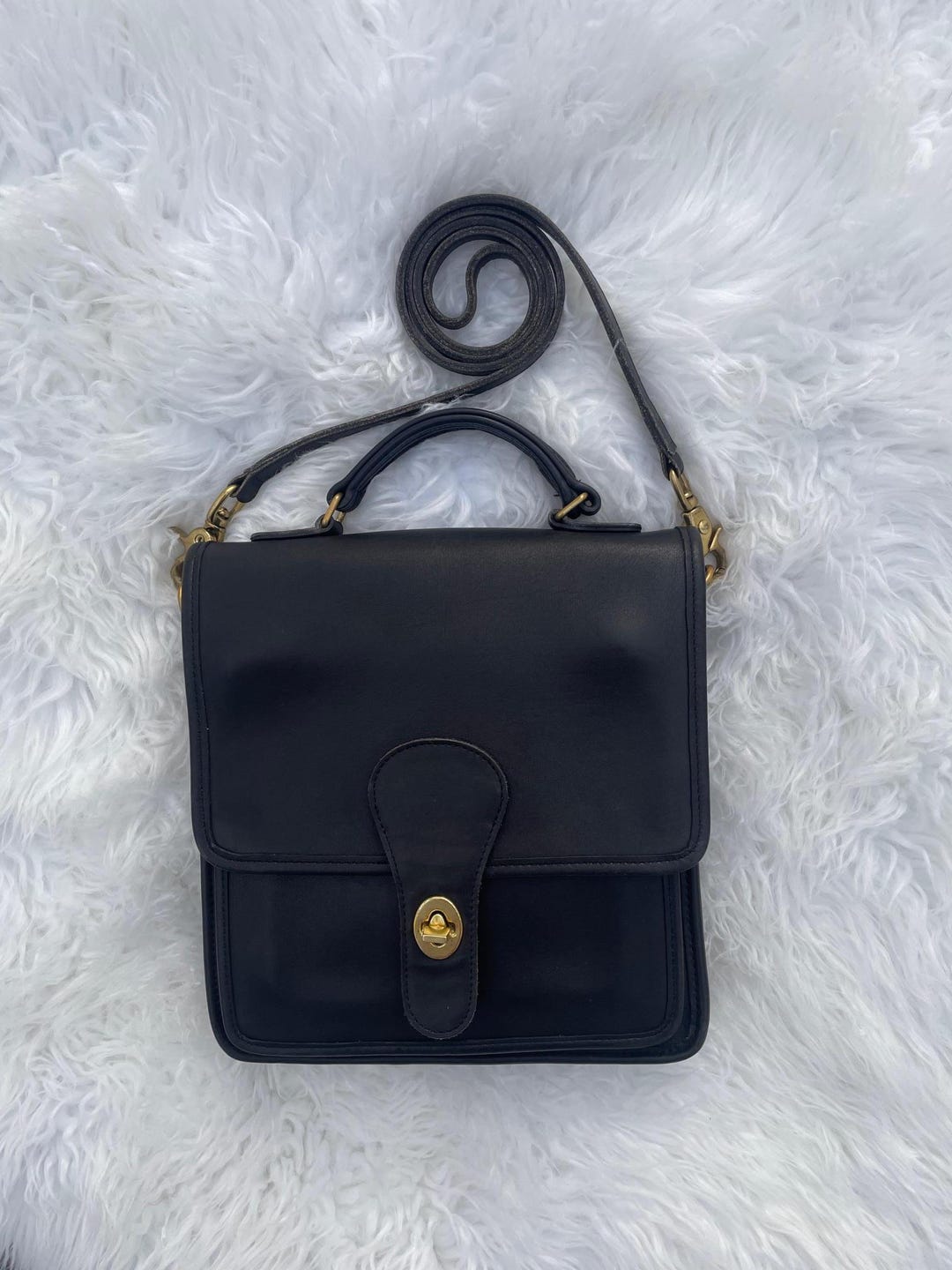 Vintage Coach Black Station Bag - Style 5130 - Etsy