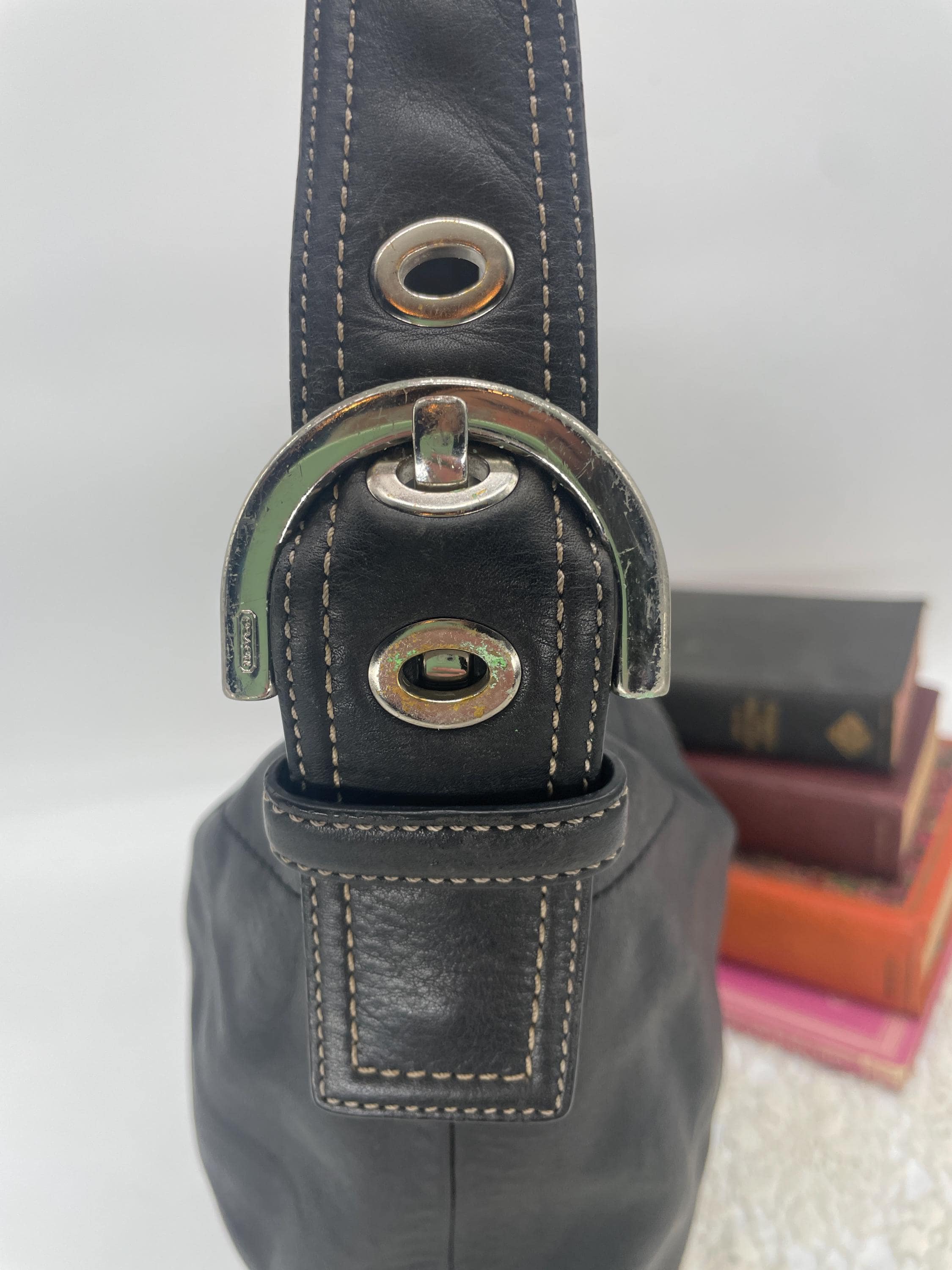 Vintage Coach Black Soho Hobo Bag - Style 8A03 - Etsy