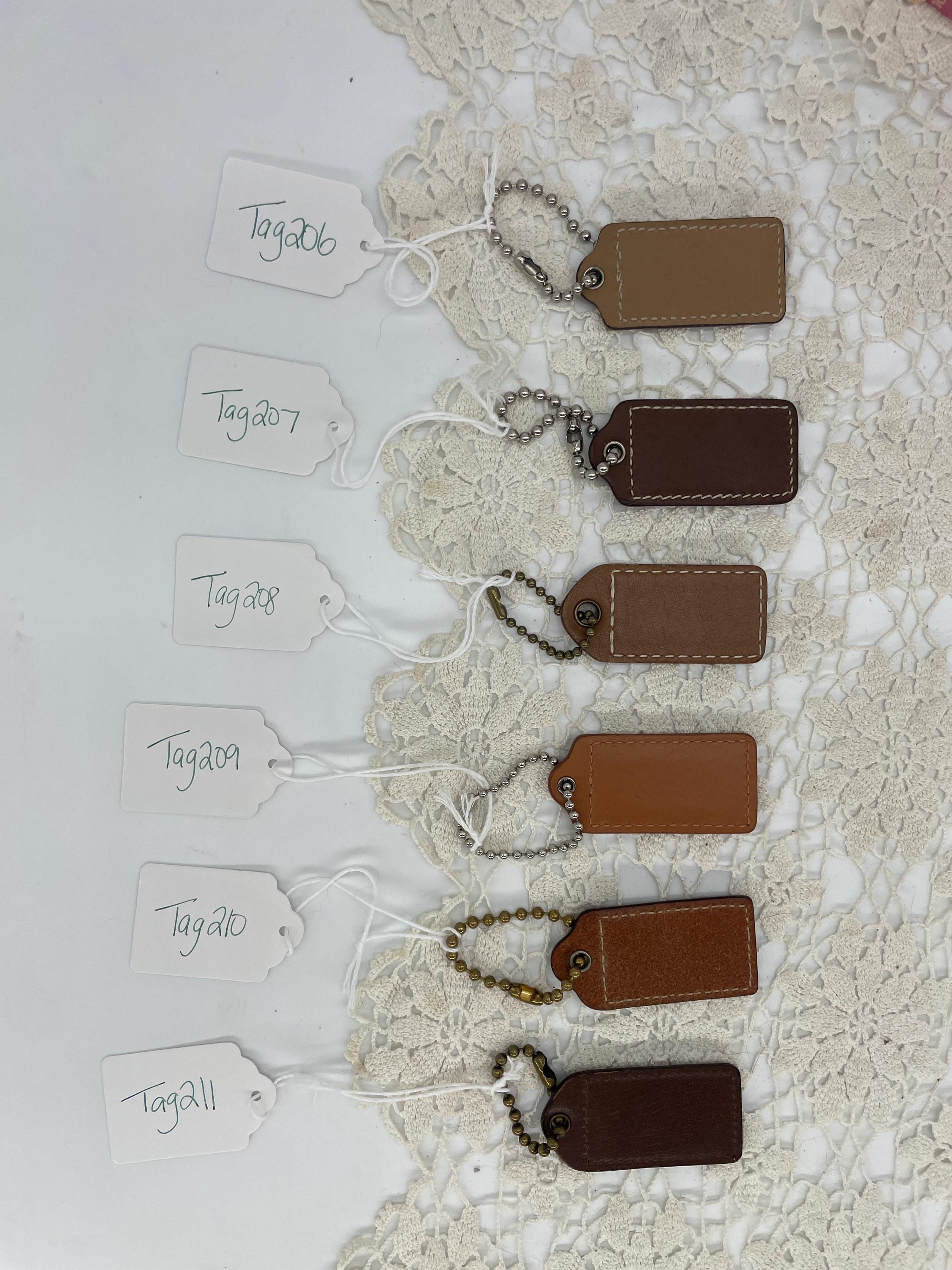 小物 COACH Vintage Hang Tags Charms Bulk Lot COACH Vintage Hang