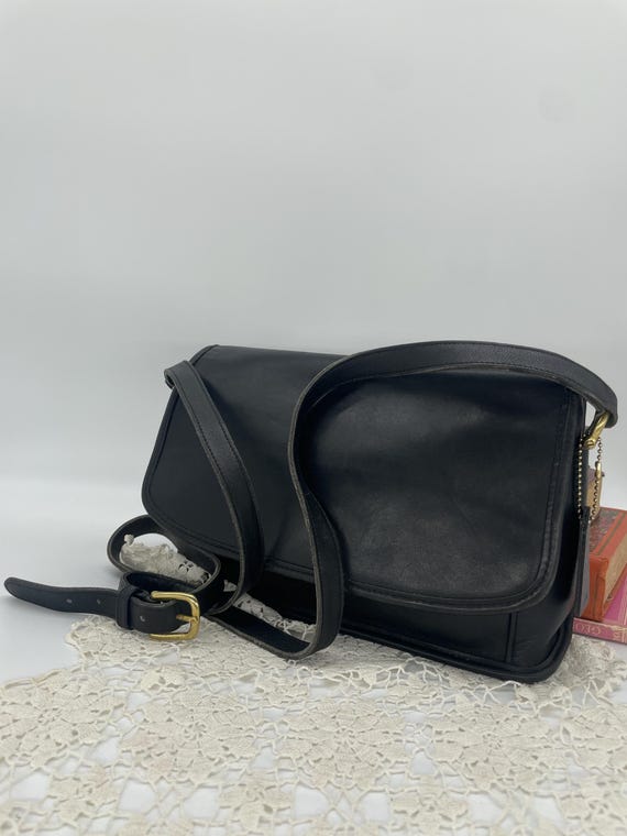 Vintage Coach Black Curtis Bag - Style 9975