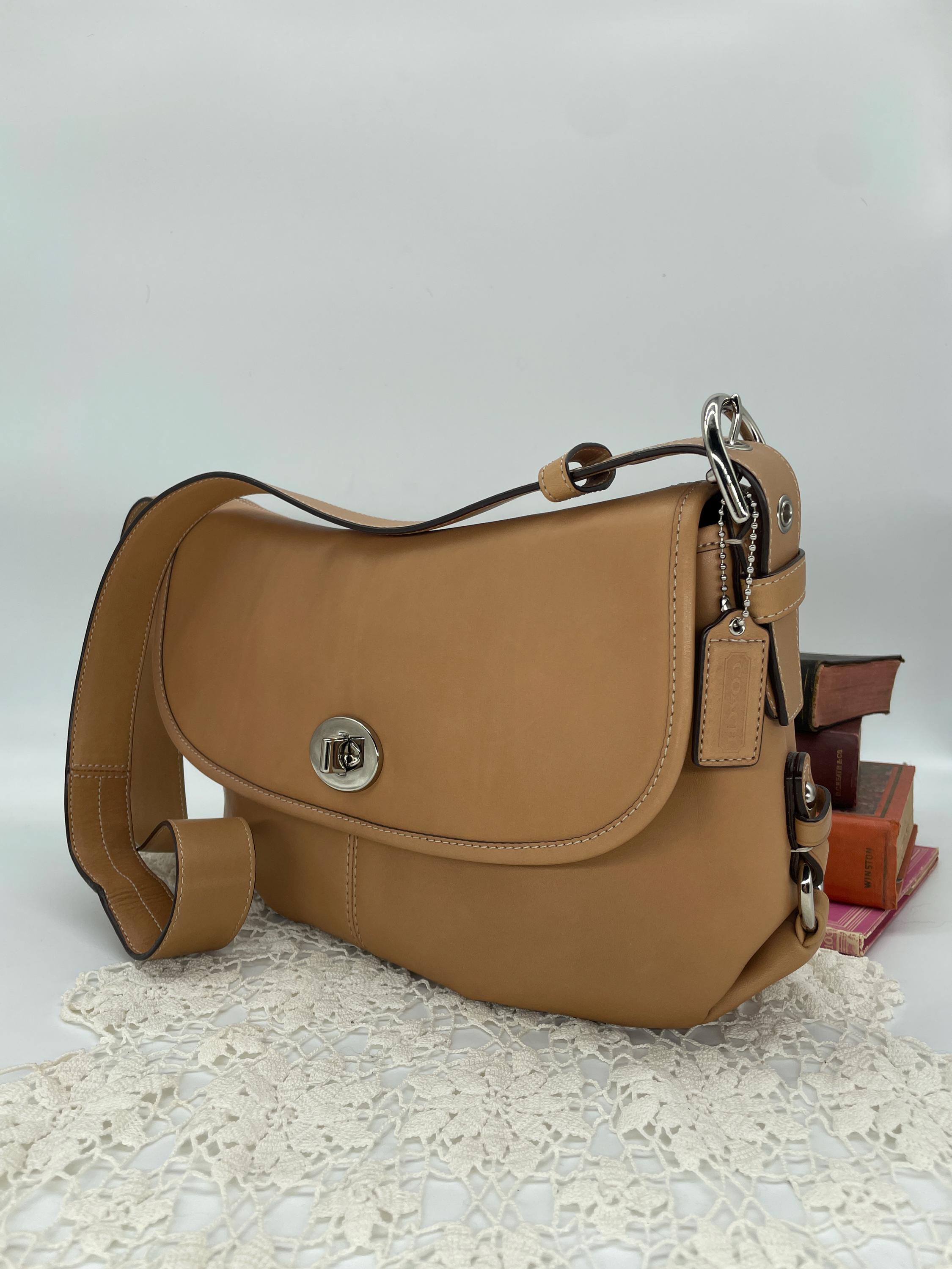 ショルダーバッグ 65th Coach Flap Legacy Satchel Bag Camel 65th Anniversary Legacy Leather Satchel by Coach | TikTok