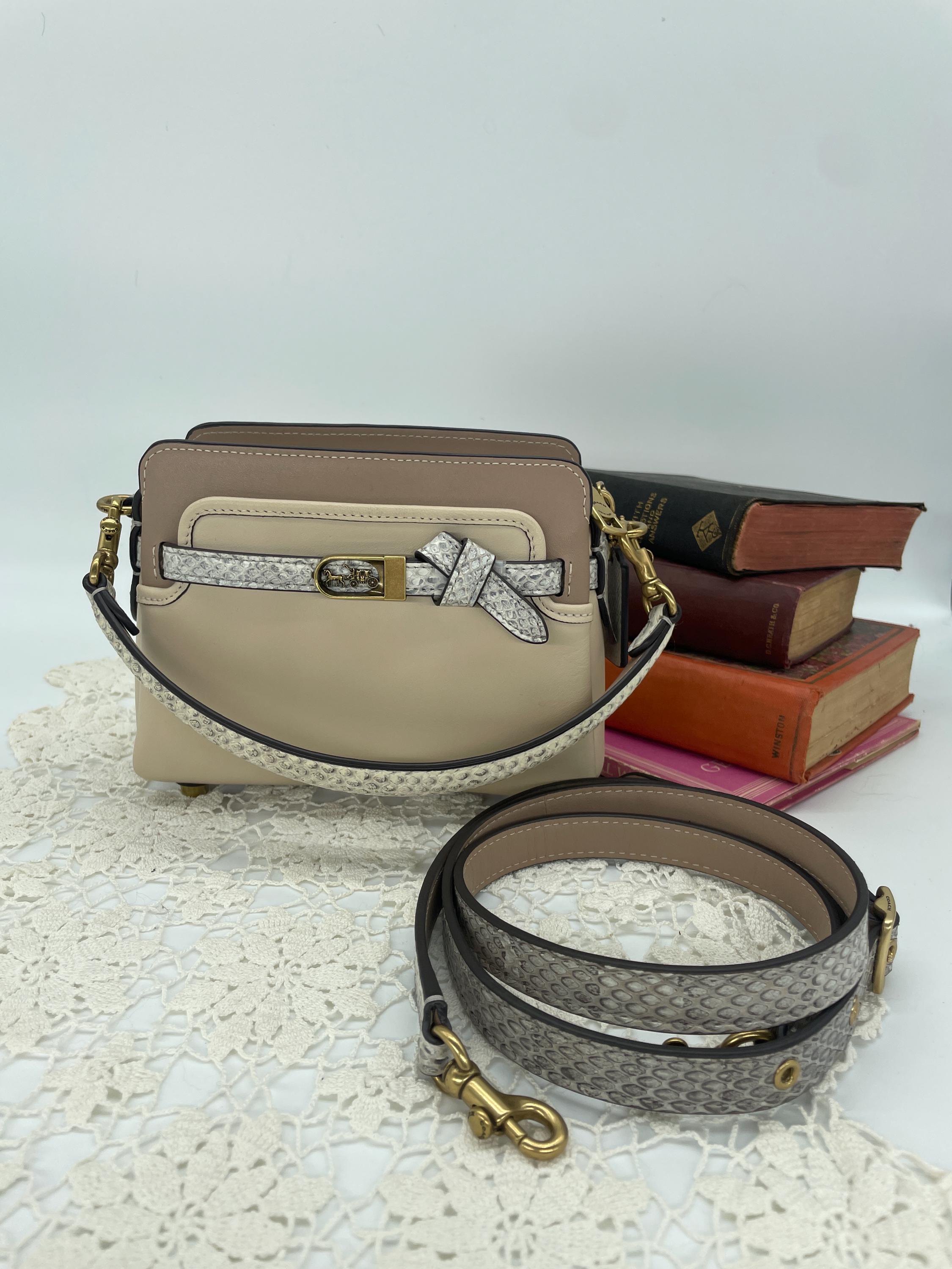 Coach Tate 18 Crossbody With Snakeskin Detail - Style C5371 - Etsy