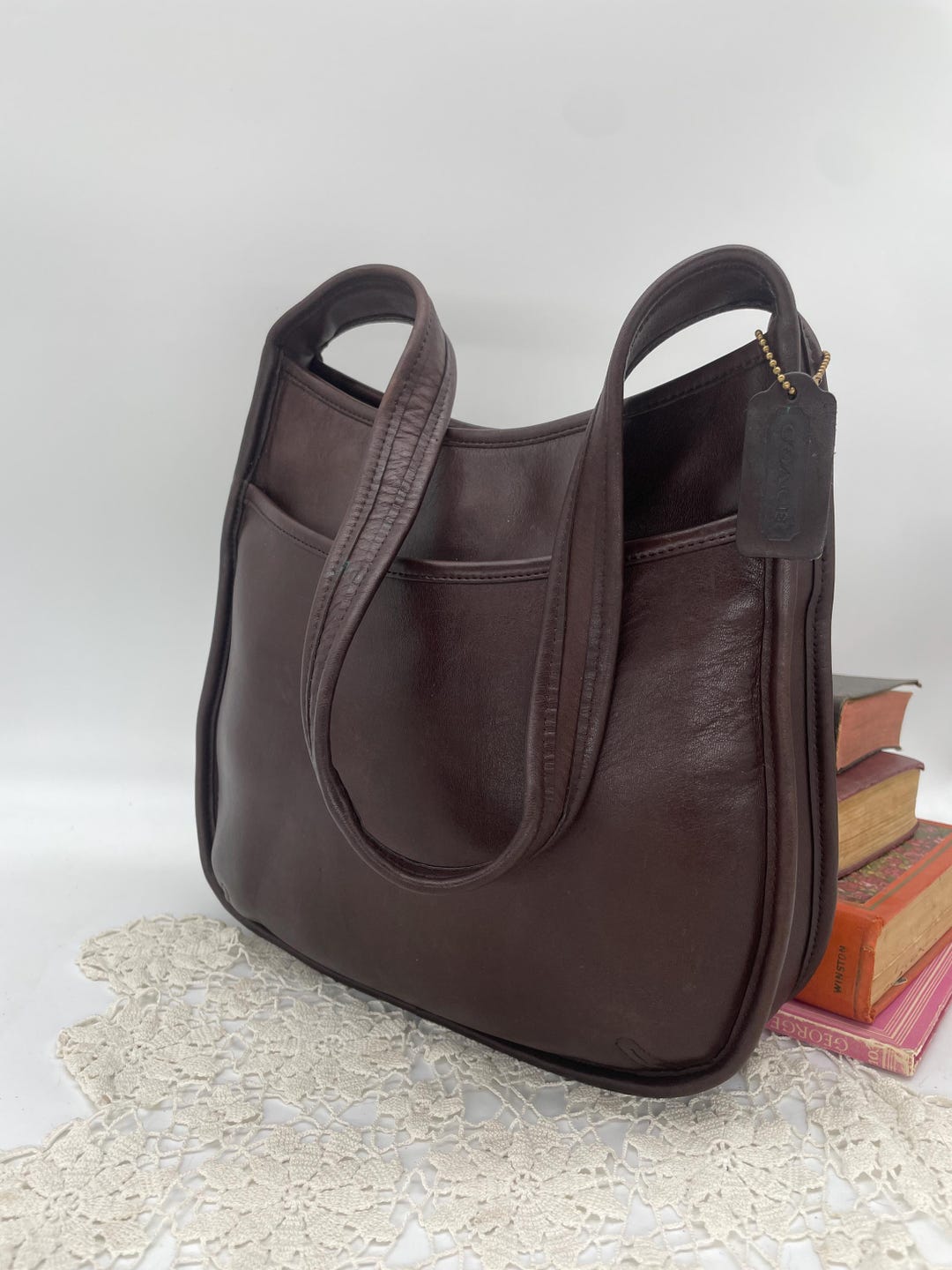 Vintage Coach Mahogany Ergo Compartment Bucket - Style 9047 - Etsy