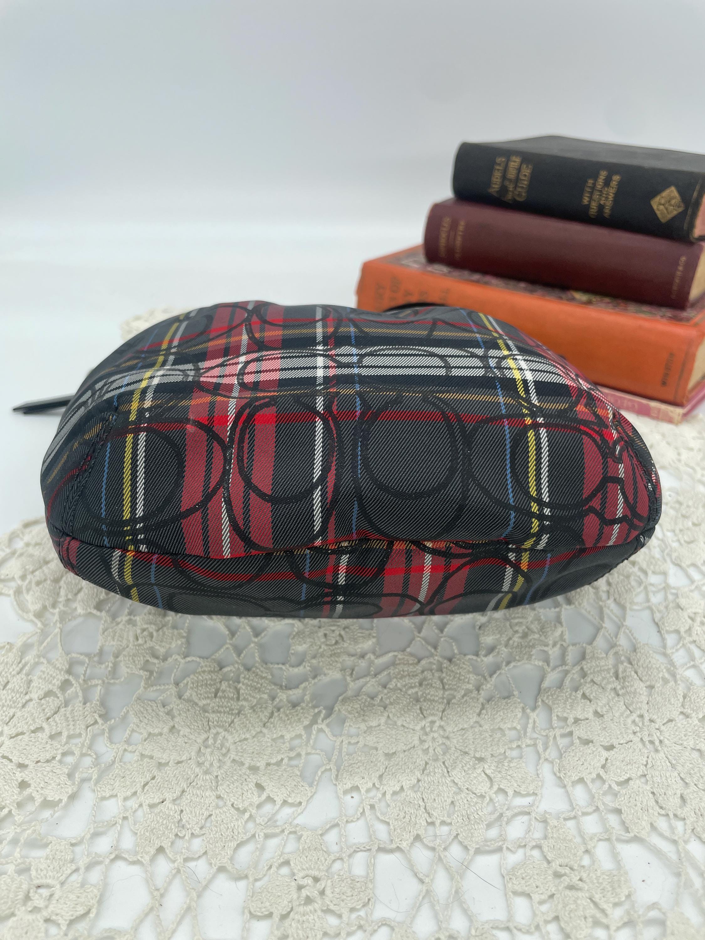 Vintage Coach Signature Poppy Tartan Crossbody Bag - Etsy Canada