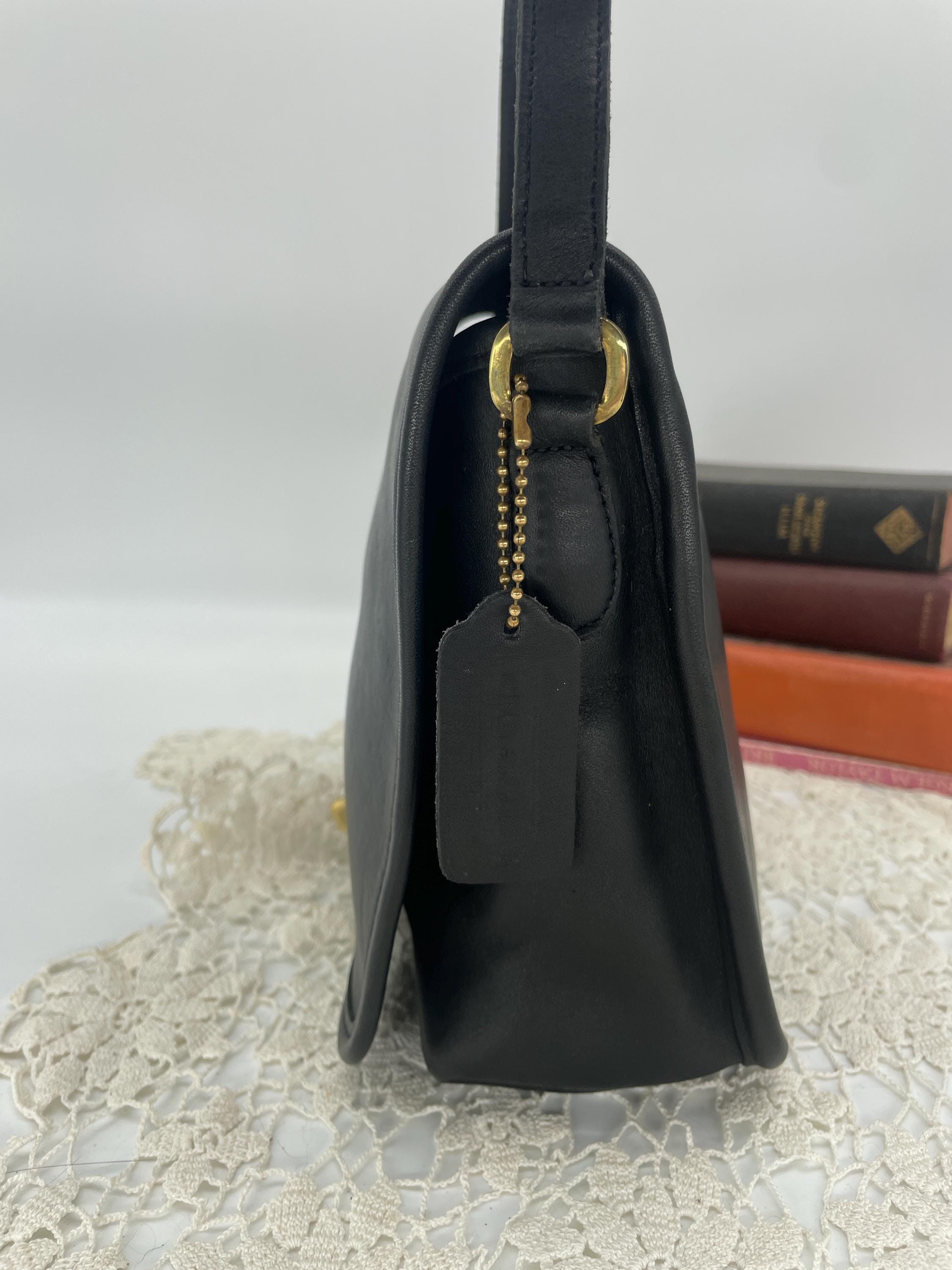 Vintage Coach Black Companion Flap - Style 9076 - Etsy