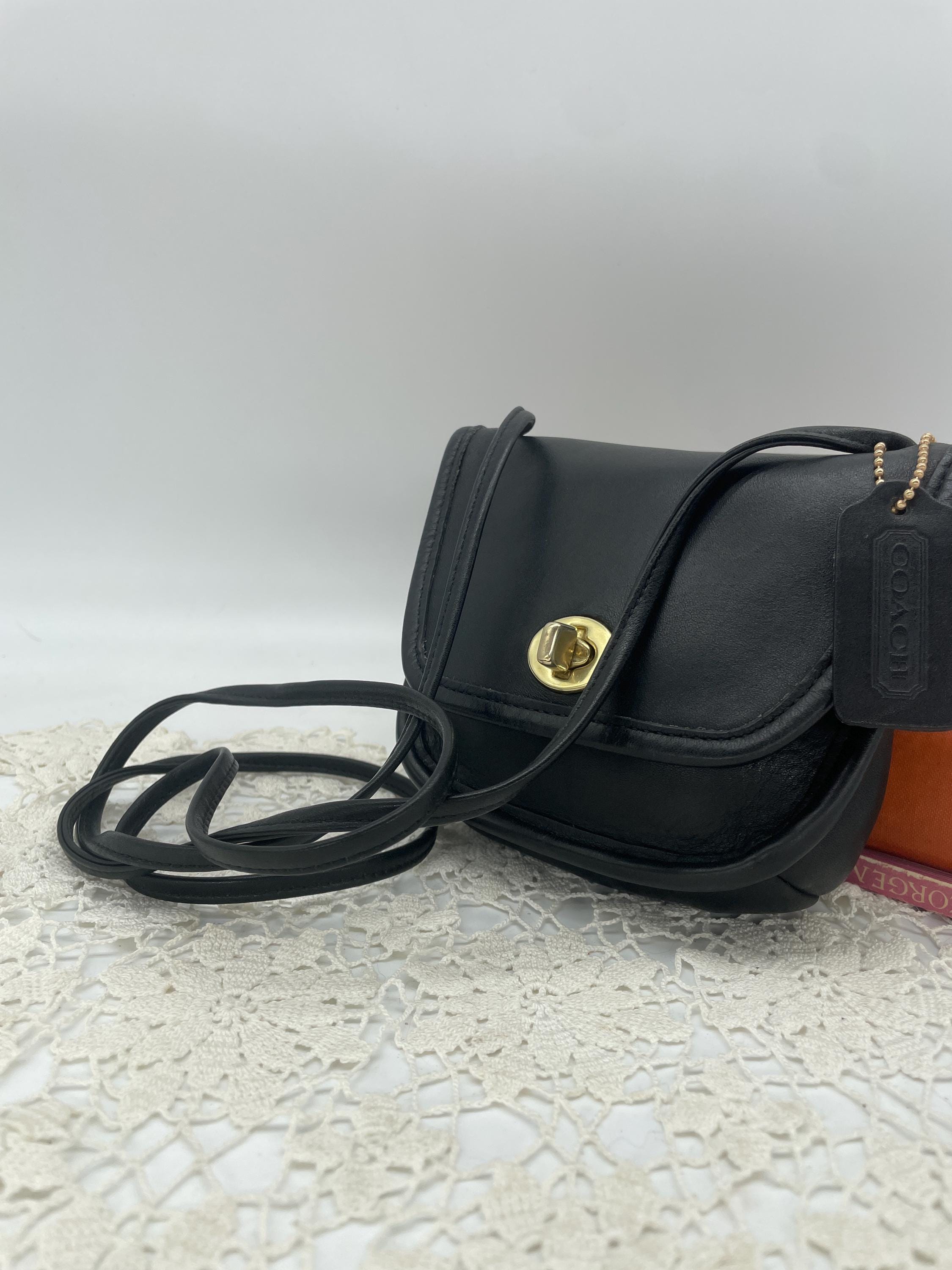 993COACH ショルダーバッグ ブラック Vintage Coach Black Everett Bag - Style 9934 - Etsy