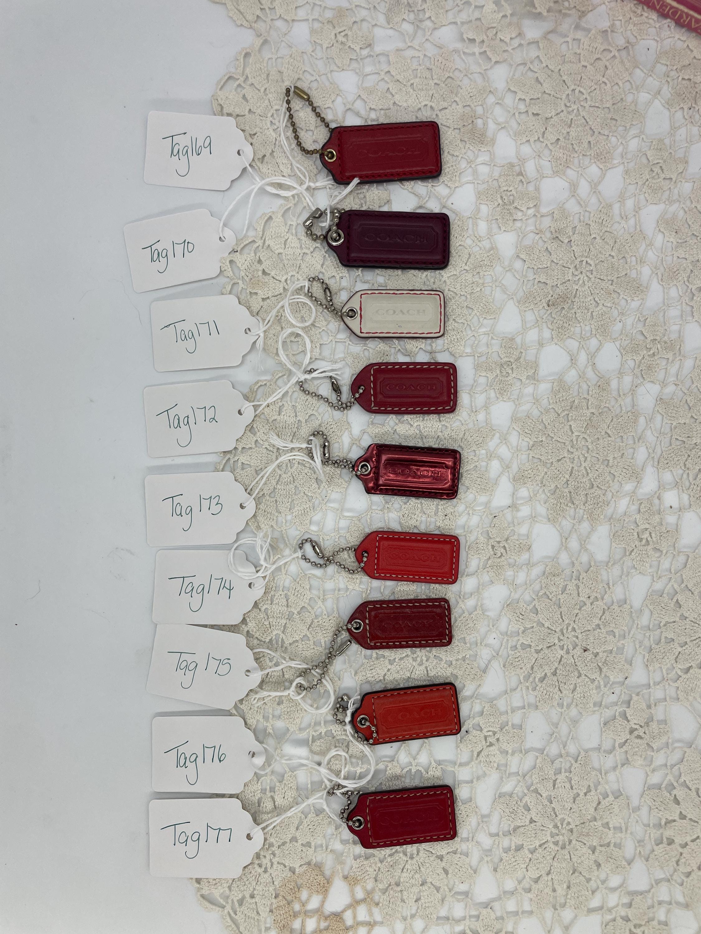 Coach Red Hang Tags - Etsy
