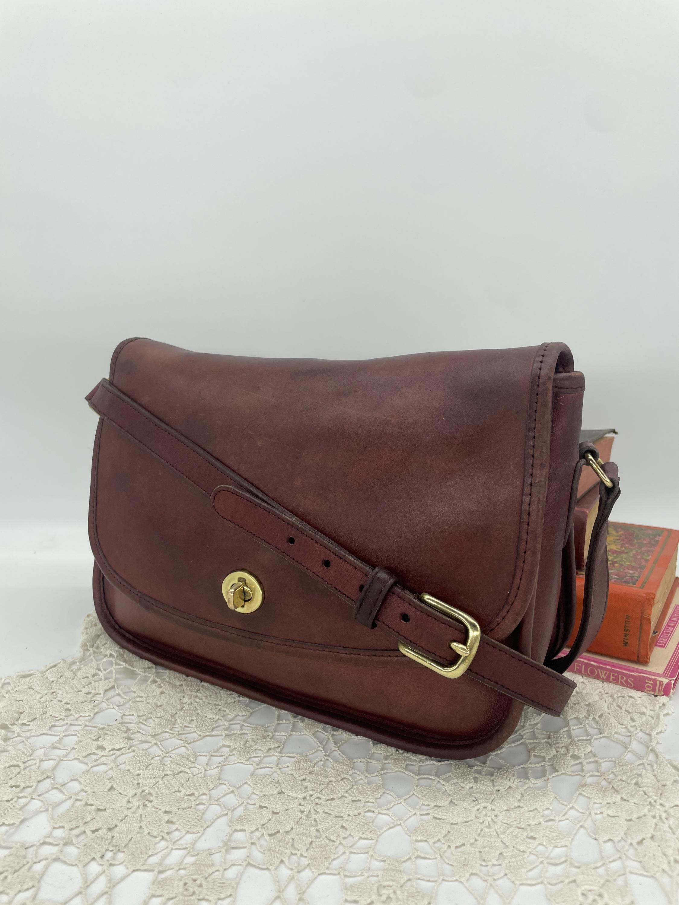 Coach Burgundy Bag - Etsy
