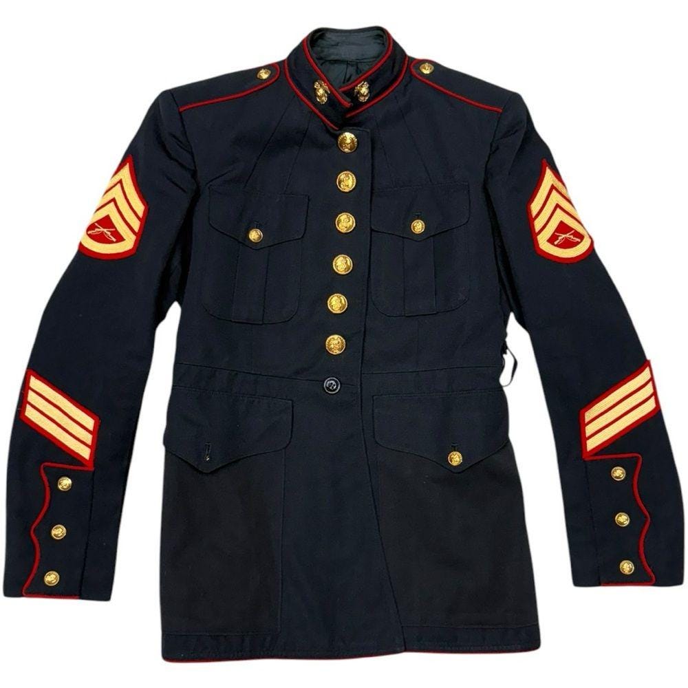 Usmc Dress Blues Jacket - Etsy Usmc Dress Blues Jacket - Etsy