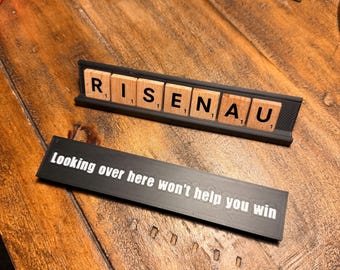 Custom Scrabble Tile Rack with Cover | 3D Printed Word Game Tray