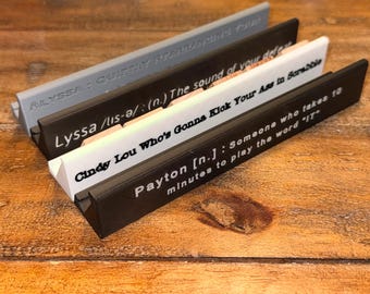 4x Custom Scrabble Tile Racks with Cover | 3D Printed Word Game Tray