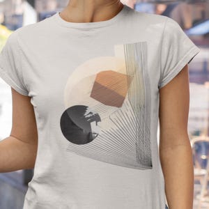 Sacred Geometry, Contemporary Art Tshirt, Abstract Geometric Shapes Shirt